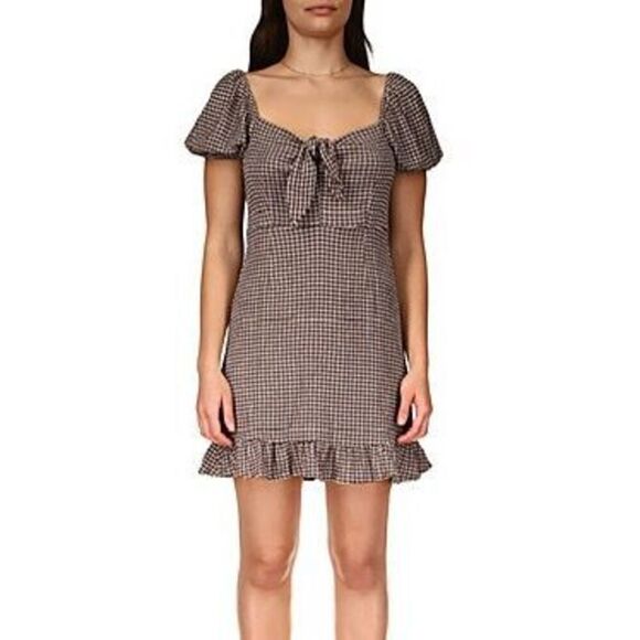 Sanctuary Women's East to West Mini Dress - Med Brown Size XXS - Picture 1 of 3